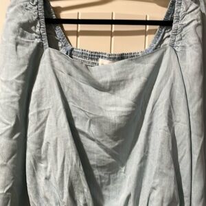 Anthropologie Top Brand New cloth and stone chambray size large